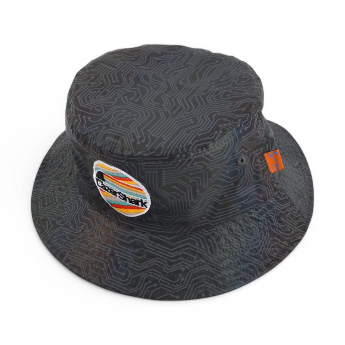 Lazer Shark Circuit Reversible Bucket Hat - Shop Avnu