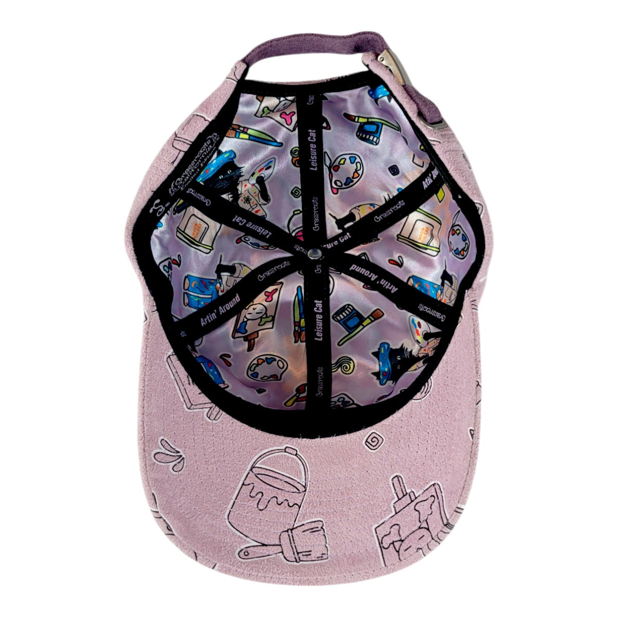 Leisure Cat Artin Around Lilac Dad Hat - Shop Avnu