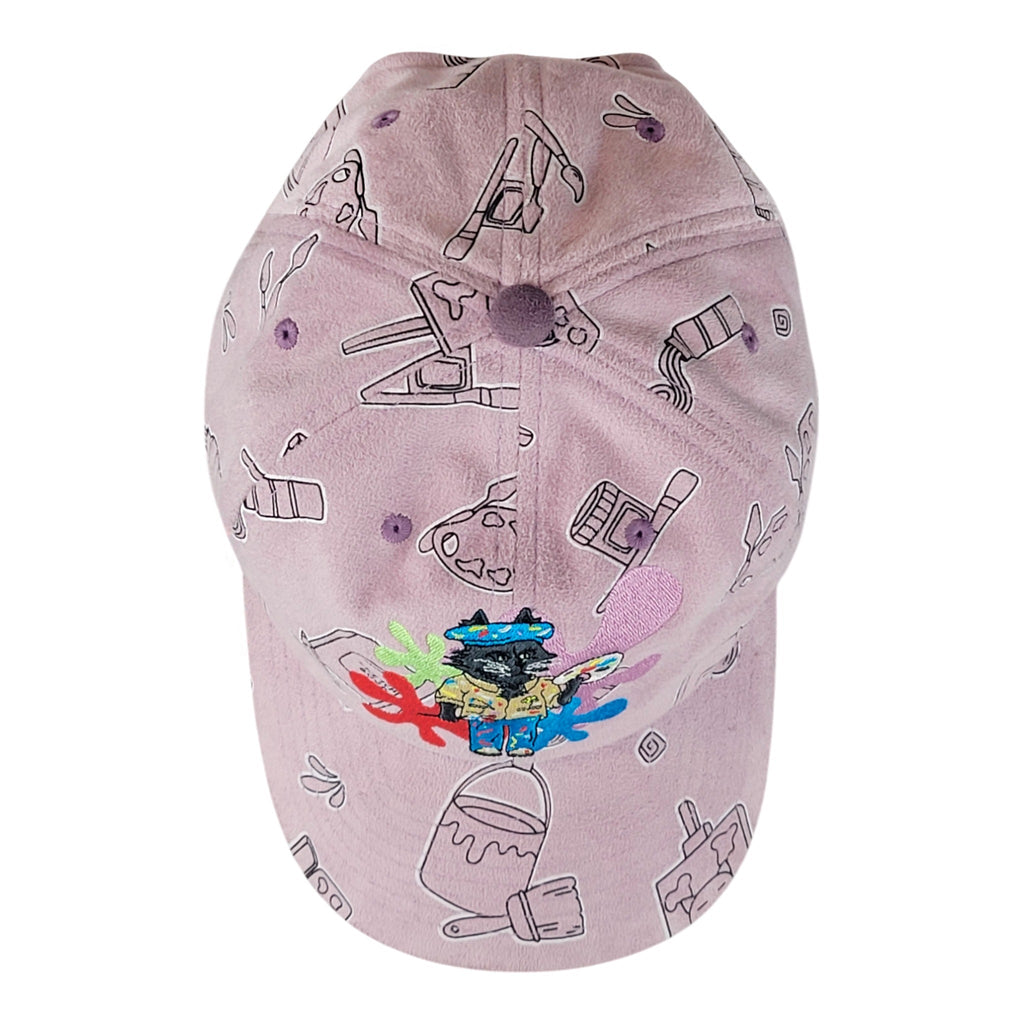 Leisure Cat Artin Around Lilac Dad Hat - Shop Avnu