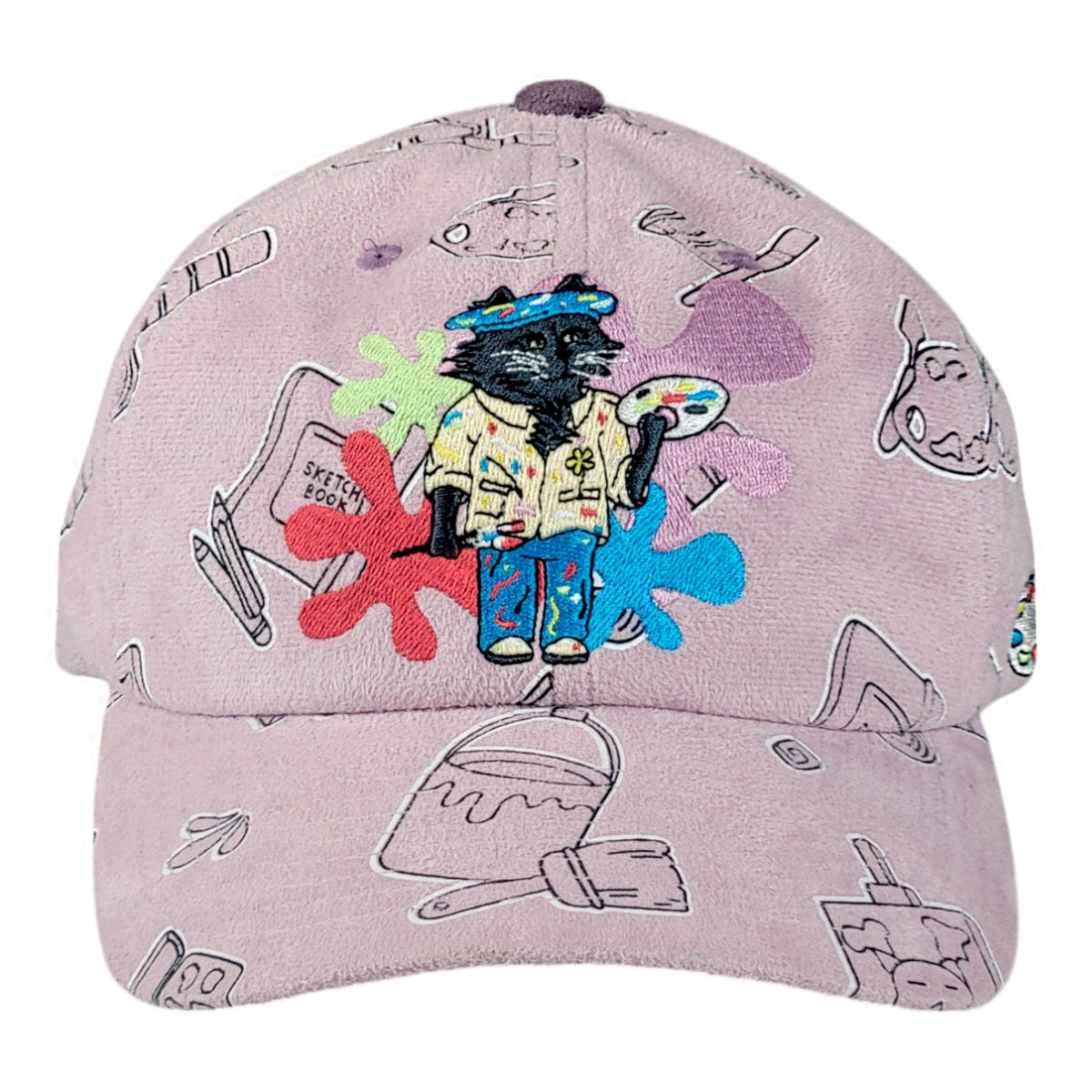 Leisure Cat Artin Around Lilac Dad Hat - Shop Avnu