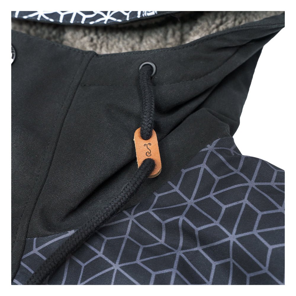 Isomatrix Black Sherpa Parka Jacket - Shop Avnu