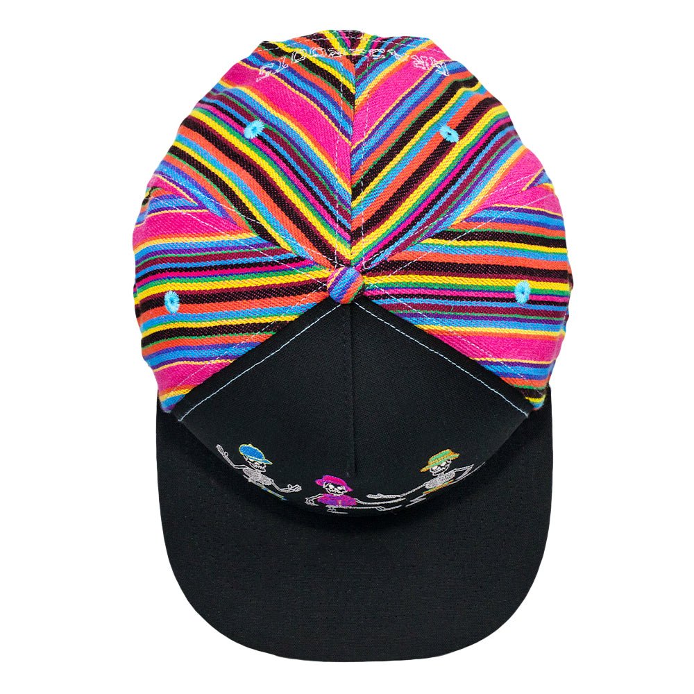 Dancing Skeletons Black Snapback Hat - Shop Avnu