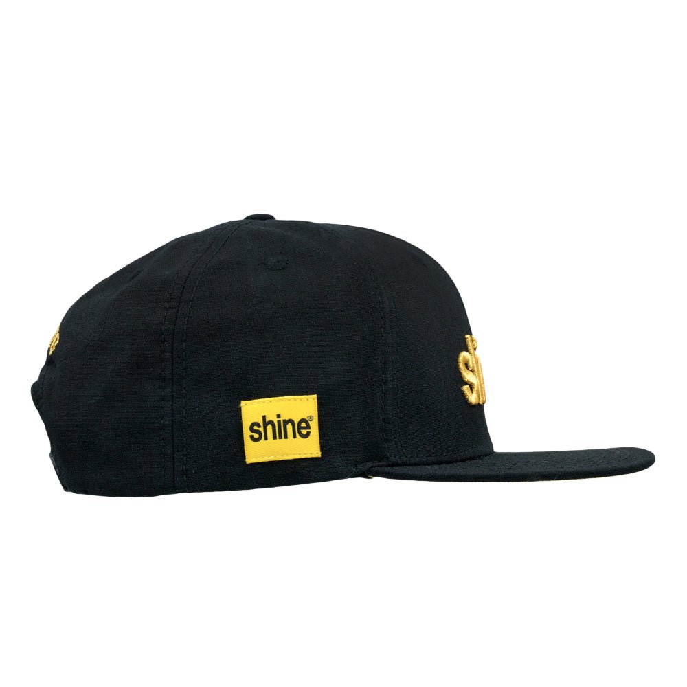 Shine Black Gold Snapback Hat - Shop Avnu