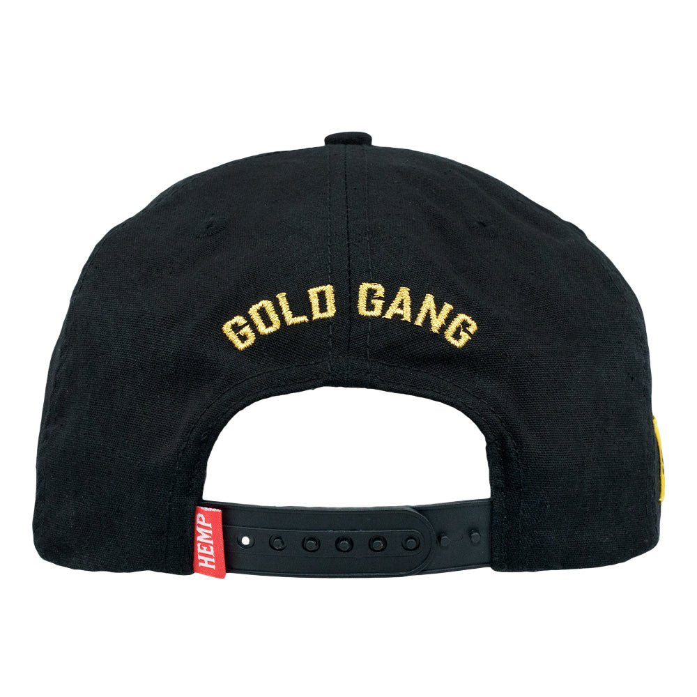 Shine Black Gold Snapback Hat - Shop Avnu