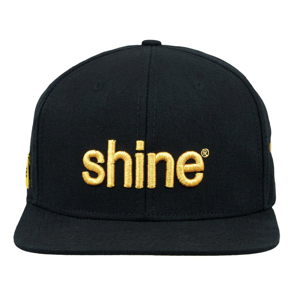 Shine Black Gold Snapback Hat - Shop Avnu