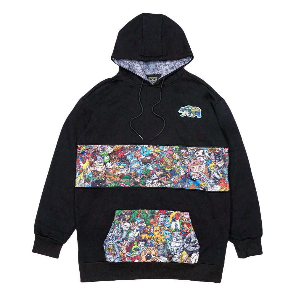 Vincent Gordon Cartoon Gumbo Black Tall Pullover Hoodie - Shop Avnu