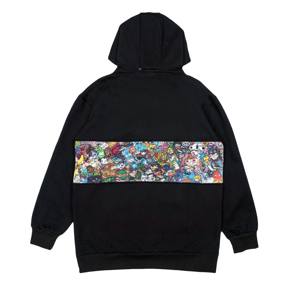 Vincent Gordon Cartoon Gumbo Black Tall Pullover Hoodie - Shop Avnu