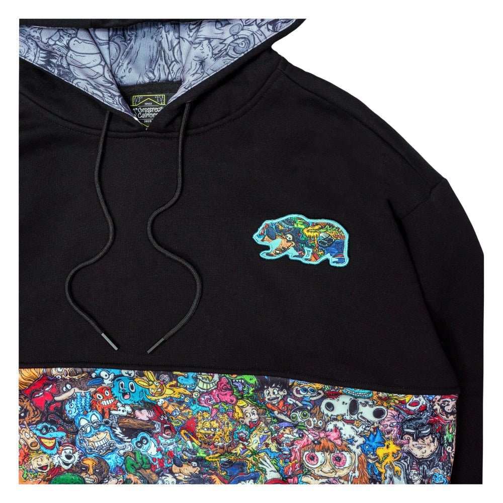 Vincent Gordon Cartoon Gumbo Black Tall Pullover Hoodie - Shop Avnu