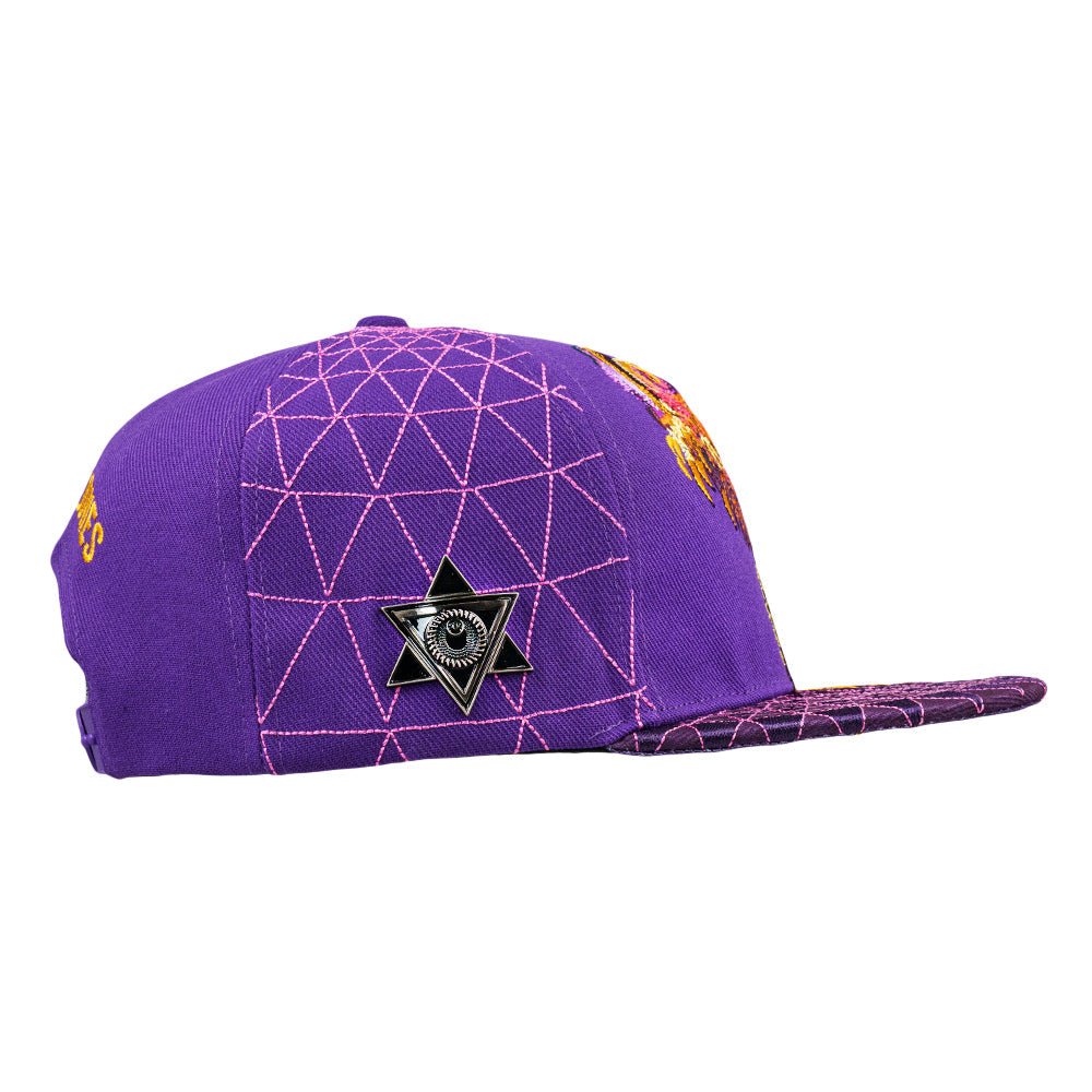 Android Jones Humming Dragon Purple Snapback Hat - Shop Avnu