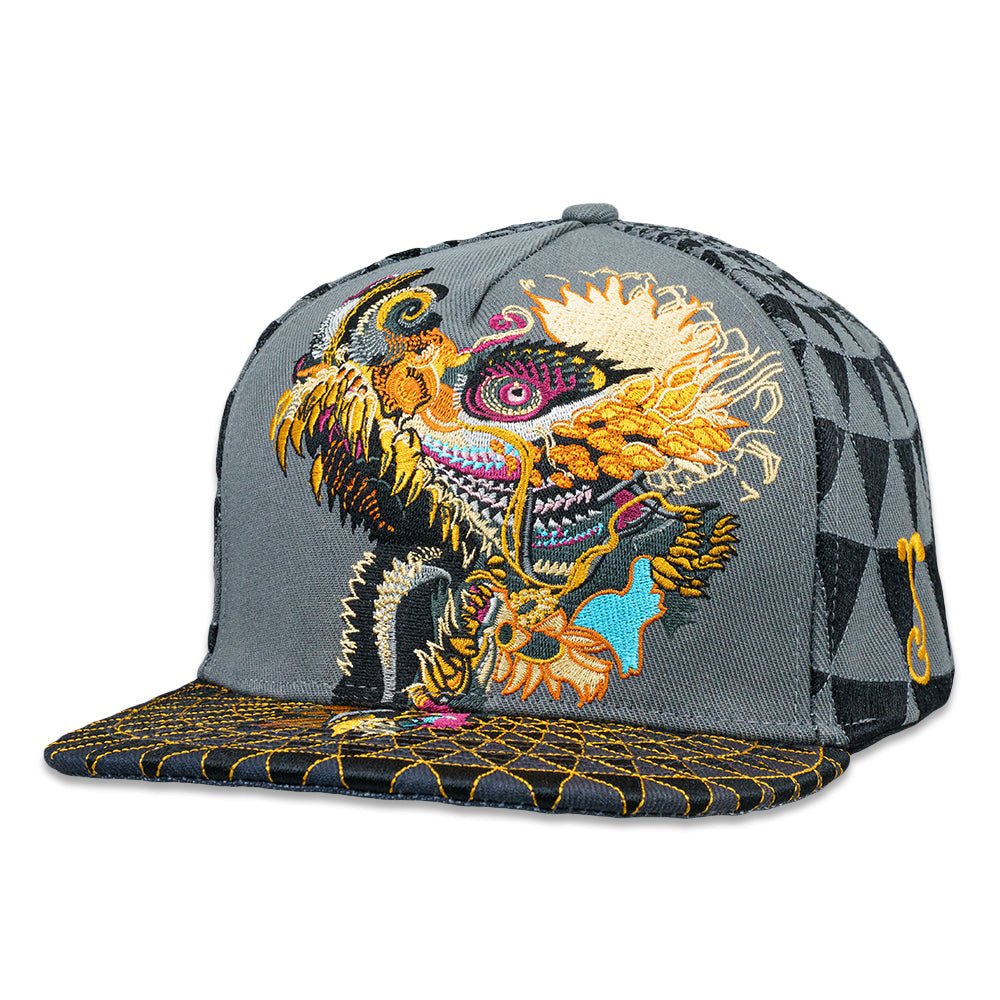 Android Jones Humming Dragon Grey Snapback Hat - Shop Avnu