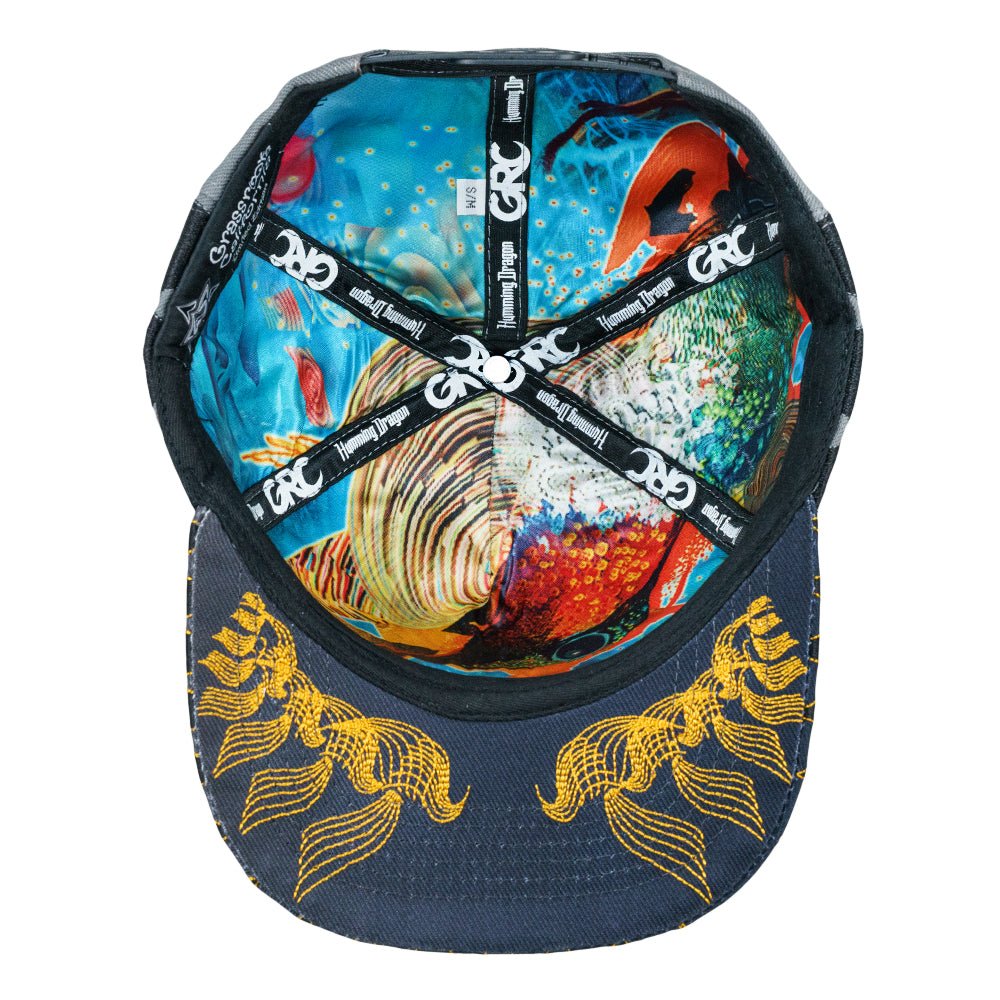 Android Jones Humming Dragon Grey Snapback Hat - Shop Avnu