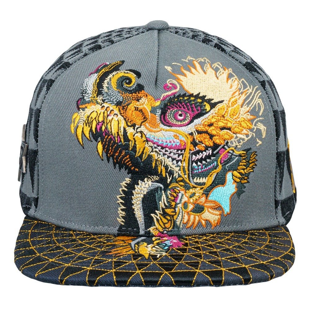Android Jones Humming Dragon Grey Snapback Hat - Shop Avnu