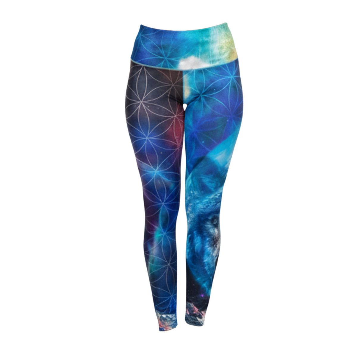 Colorado Threads Wolf Navy Leggings - Shop Avnu