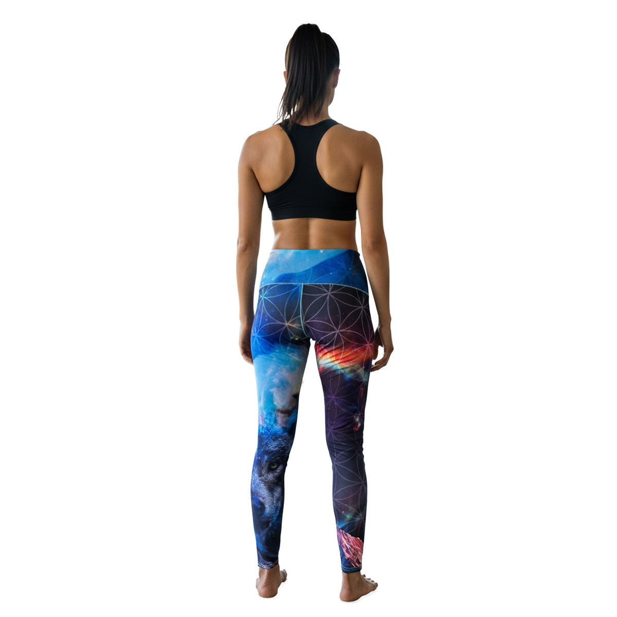 Colorado Threads Wolf Navy Leggings - Shop Avnu