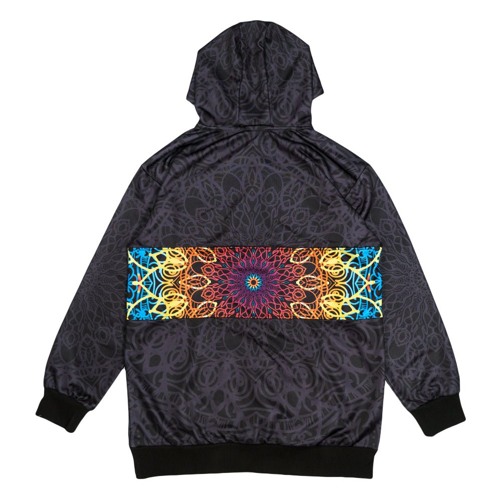G Sprout Mandala Black Tall Pullover Hoodie - Shop Avnu