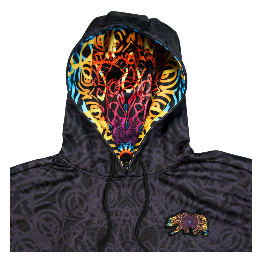 G Sprout Mandala Black Tall Pullover Hoodie - Shop Avnu