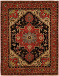 Indo-Heriz (6x9) black/red
