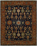 Indo-Heriz(6x9) navy/rust