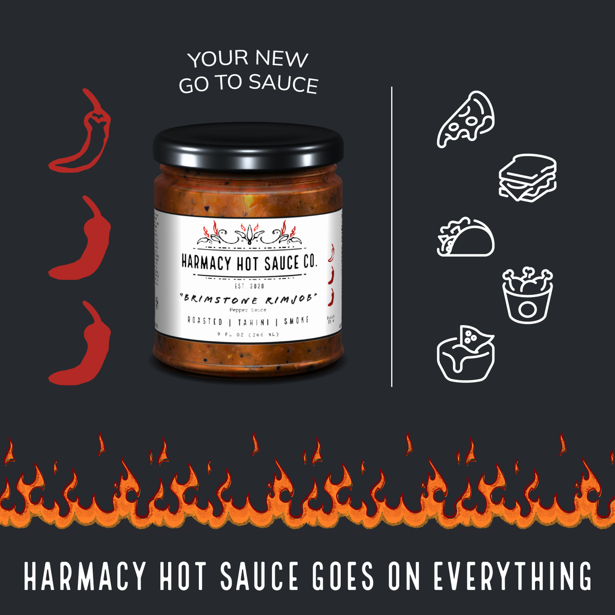 Brimstone - Tahini & Roasted Red Pepper (9oz)