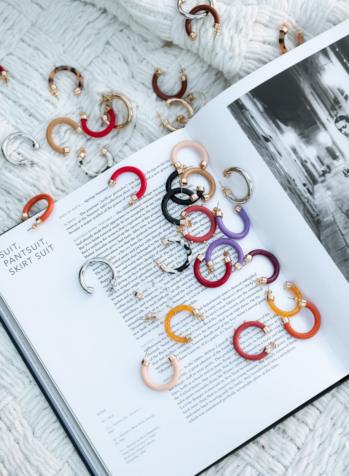Clear Mini Hoop Earrings - Shop Avnu