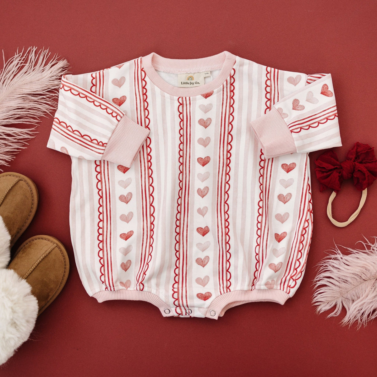 Laced with Love Sweatshirt Romper - Shop Avnu
