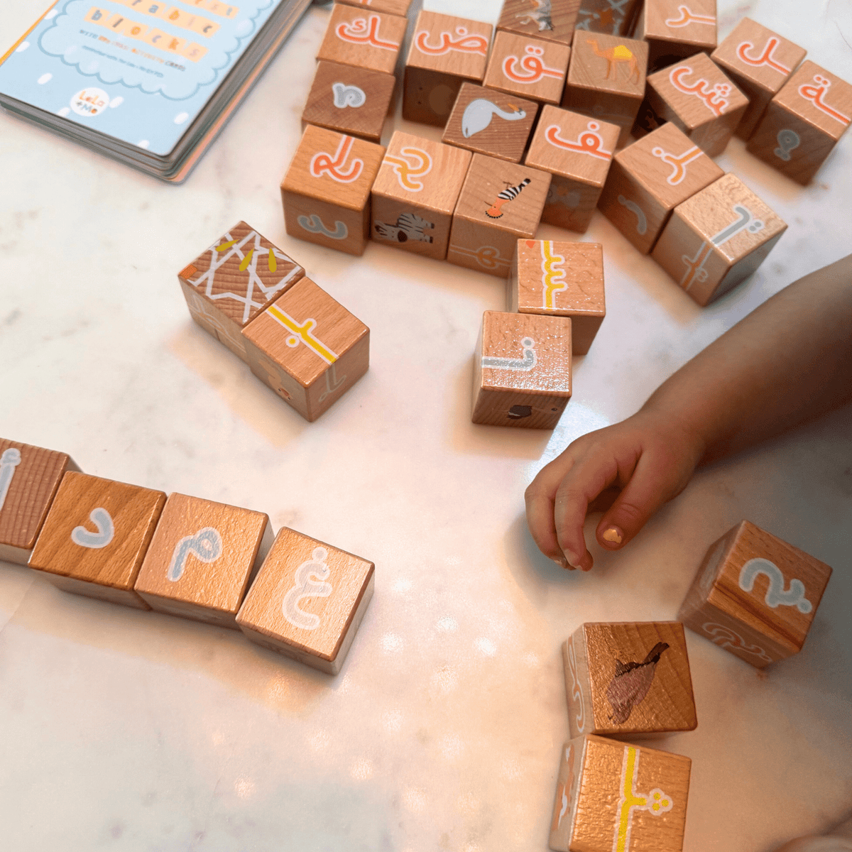 My First ARABIC ALPHABET Blocks with Dry Erase Activity Cards - Shop Avnu