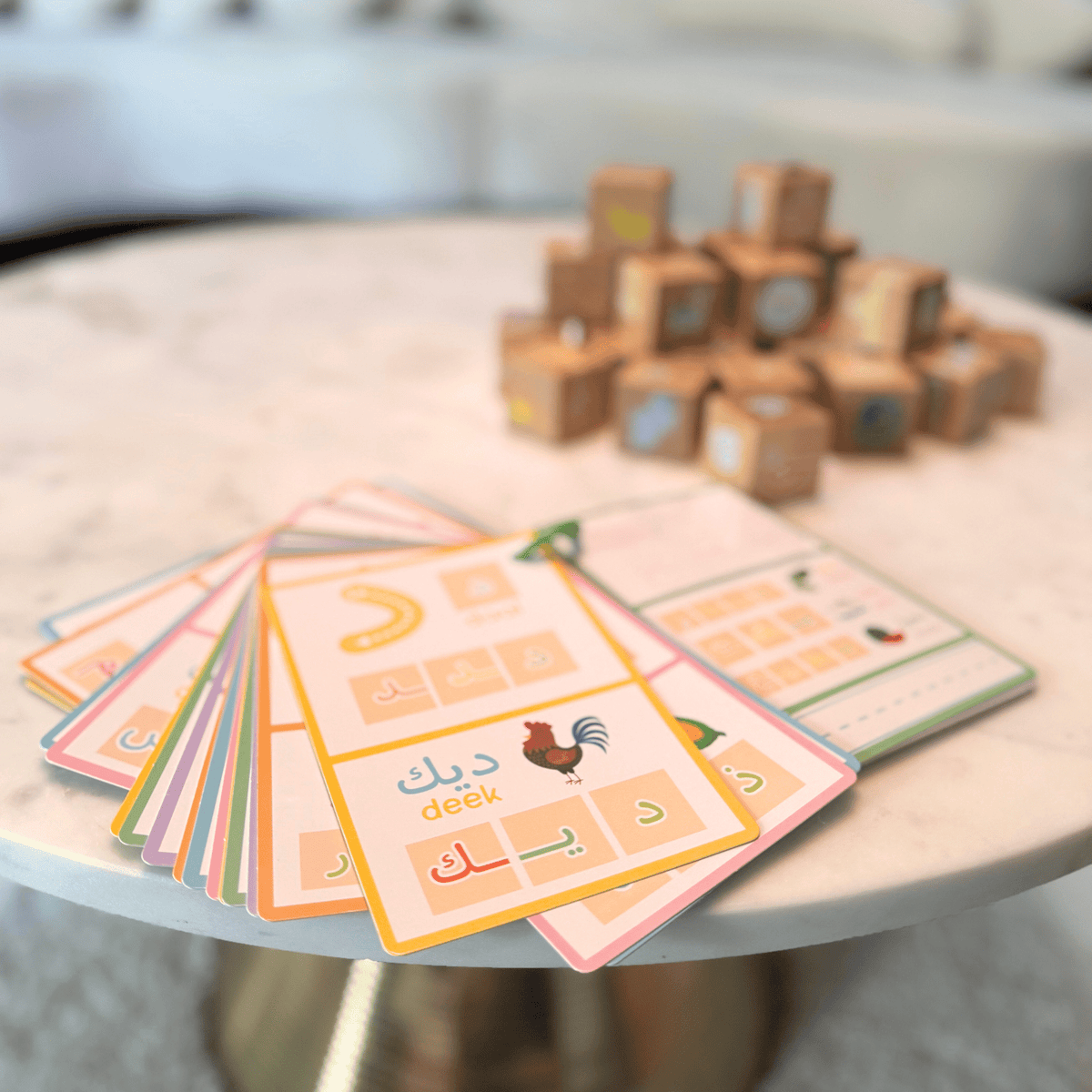 My First ARABIC ALPHABET Blocks with Dry Erase Activity Cards - Shop Avnu