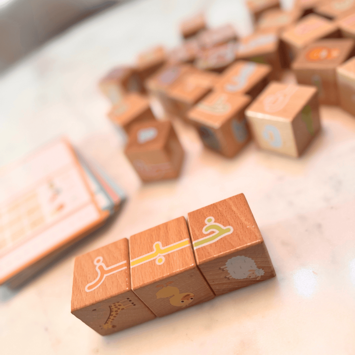 My First ARABIC ALPHABET Blocks with Dry Erase Activity Cards - Shop Avnu
