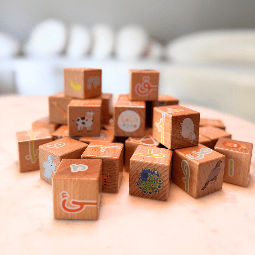 My First ARABIC ALPHABET Blocks with Dry Erase Activity Cards - Shop Avnu