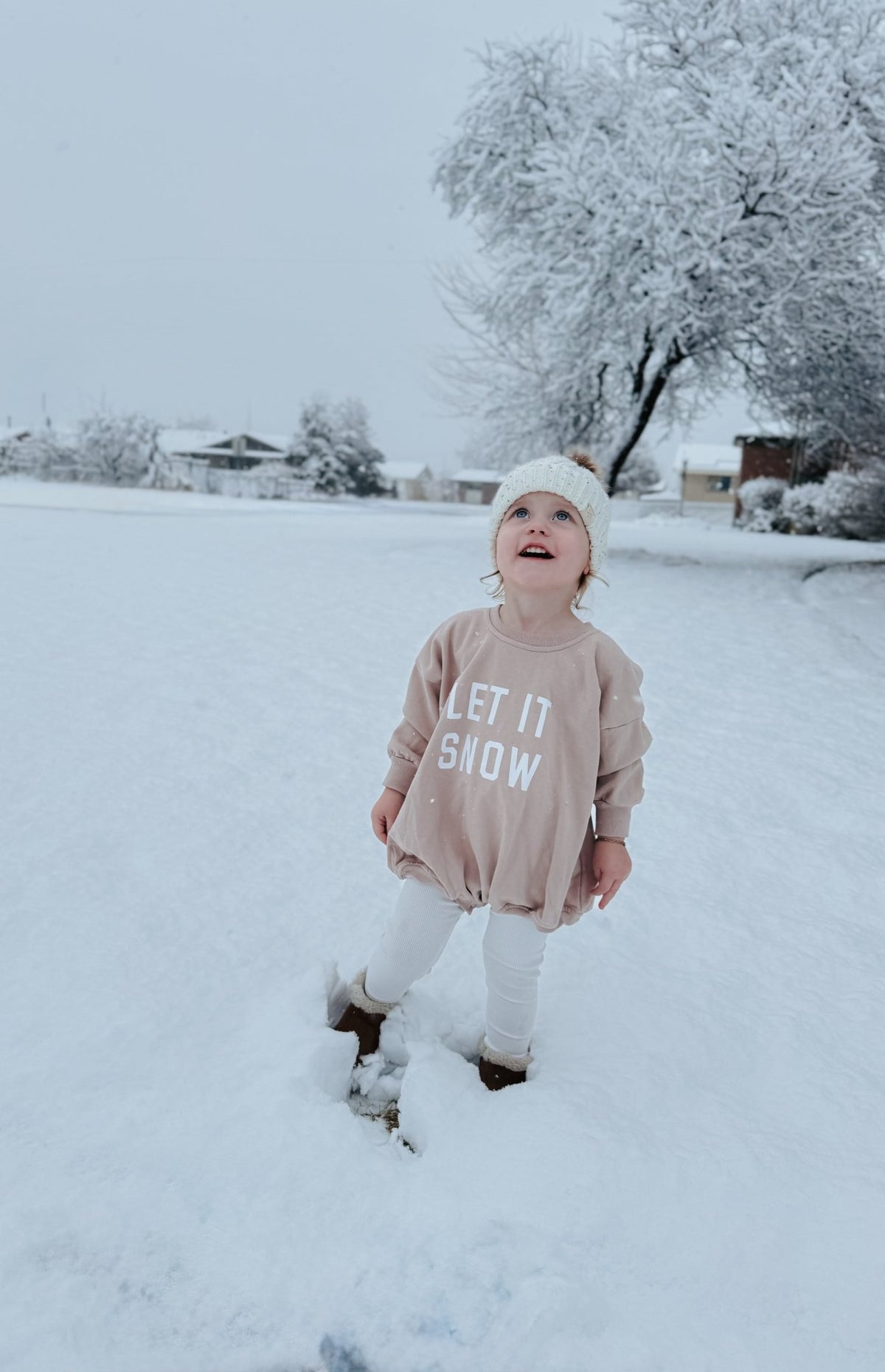 Let It Snow Sweatshirt Romper - more colors - Shop Avnu
