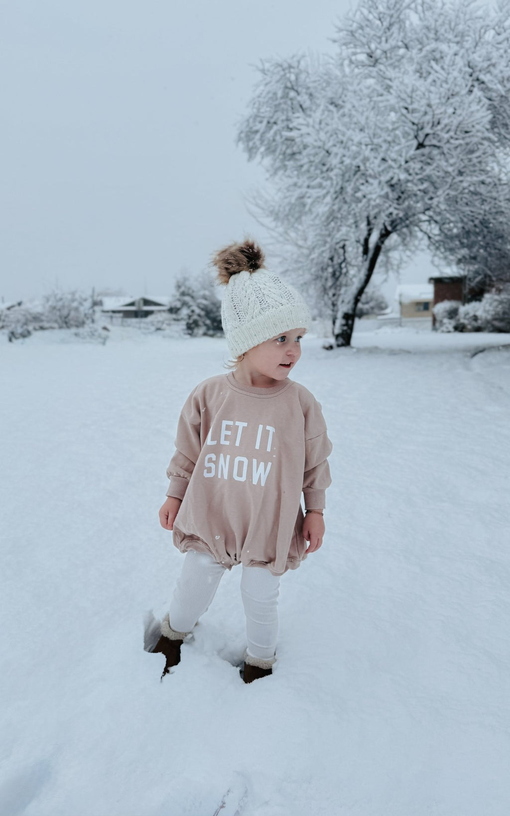 Let It Snow Sweatshirt Romper - more colors - Shop Avnu