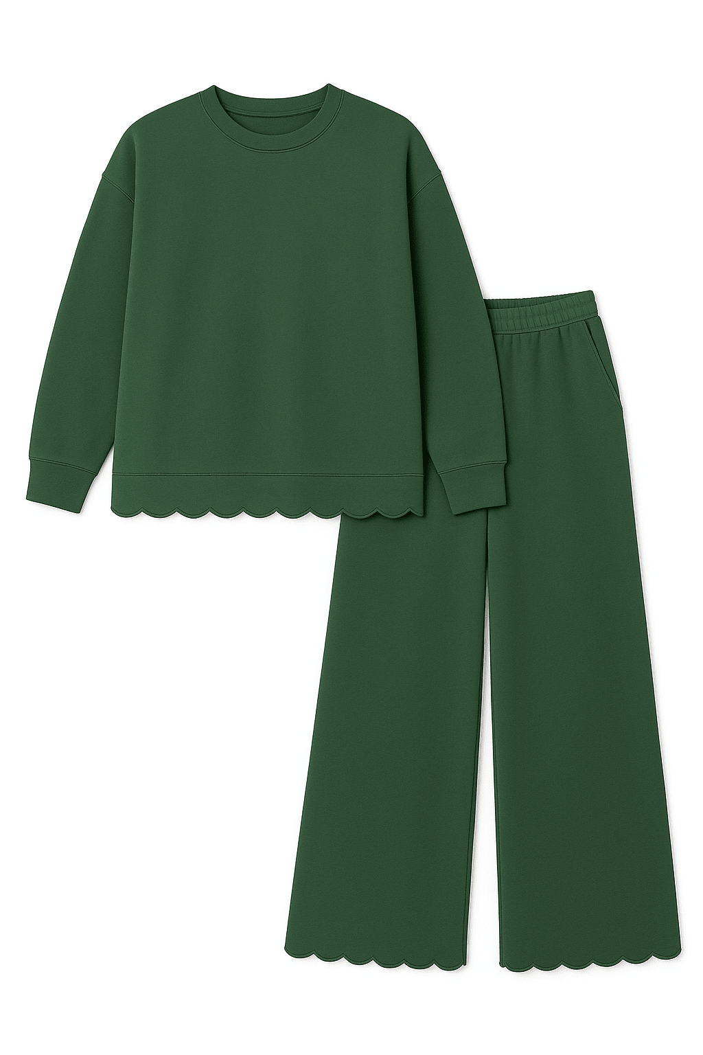 Adult Scalloped Set - Green or Brown - Shop Avnu