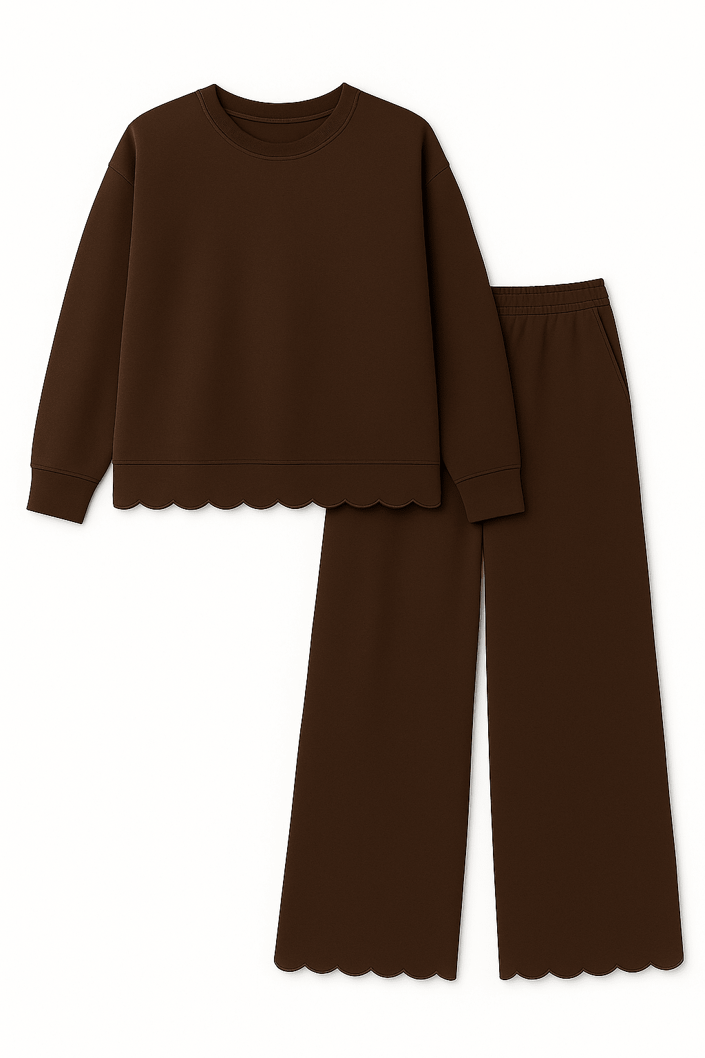 Adult Scalloped Set - Green or Brown - Shop Avnu