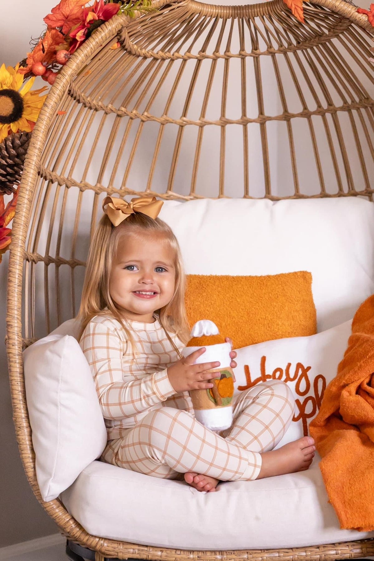 Burnt Orange Plaid 2pc Bamboo Pajamas - Shop Avnu