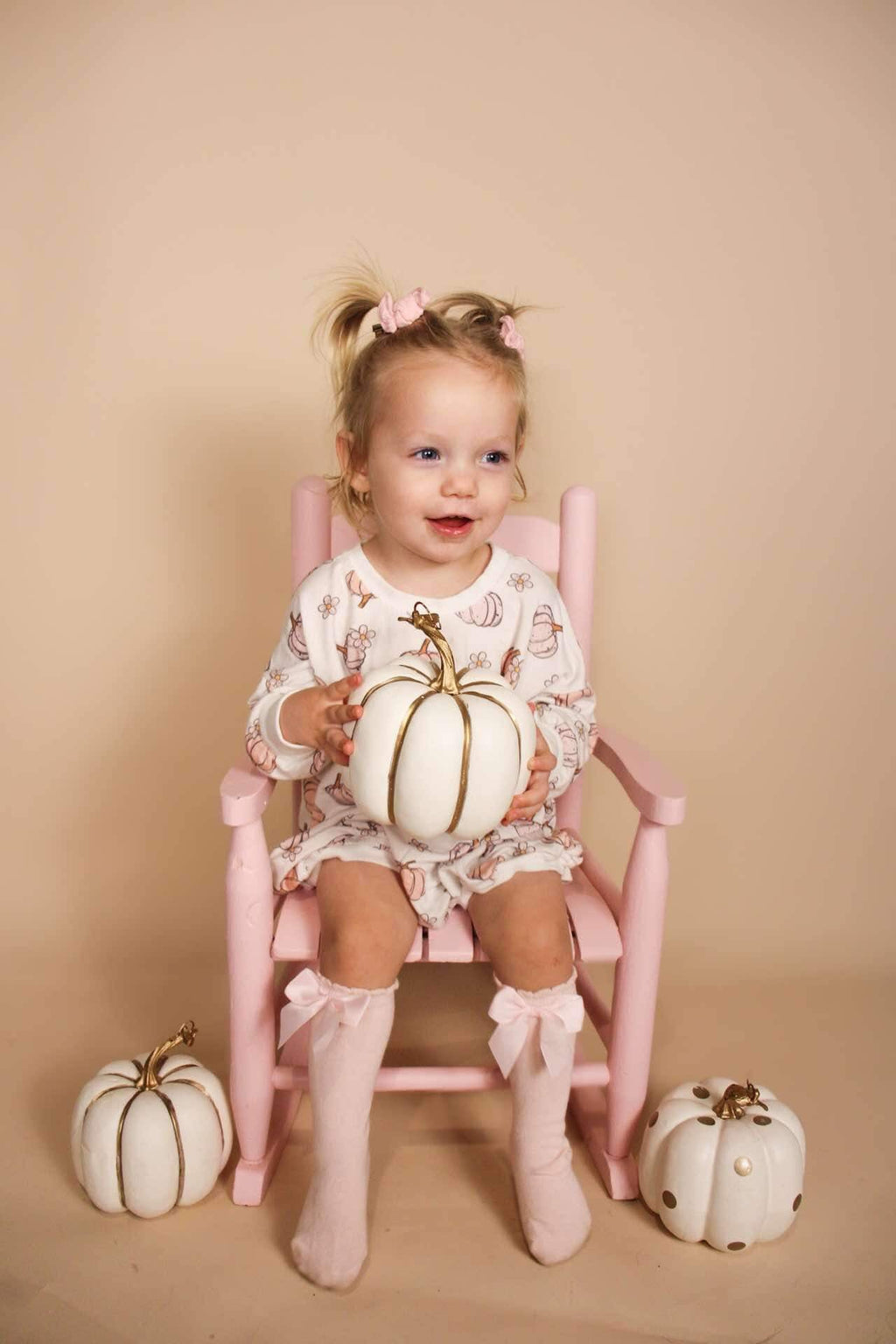 Pastel Pumpkins Bamboo Bubble Romper - Shop Avnu