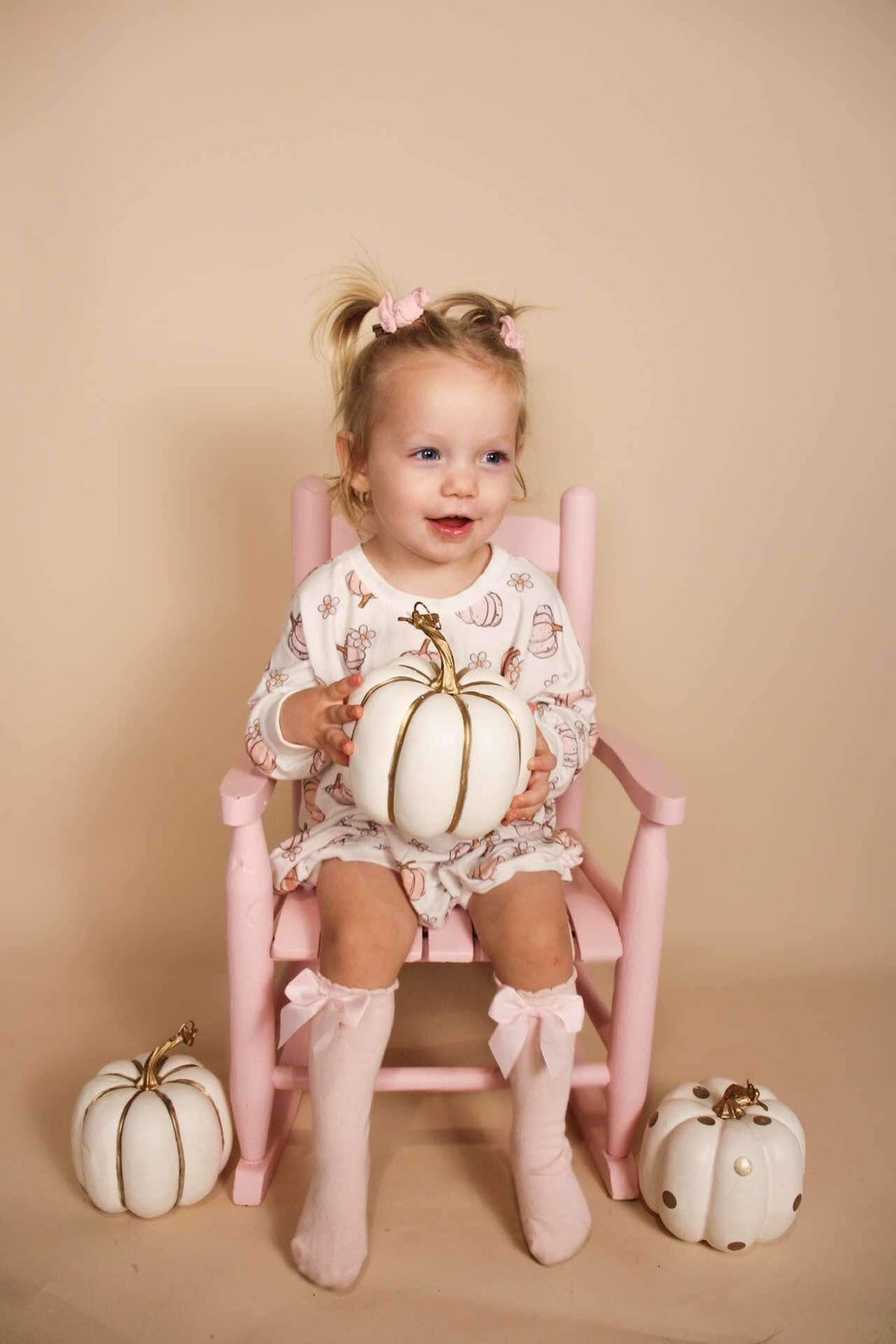Pastel Pumpkins Bamboo Bubble Romper - Shop Avnu