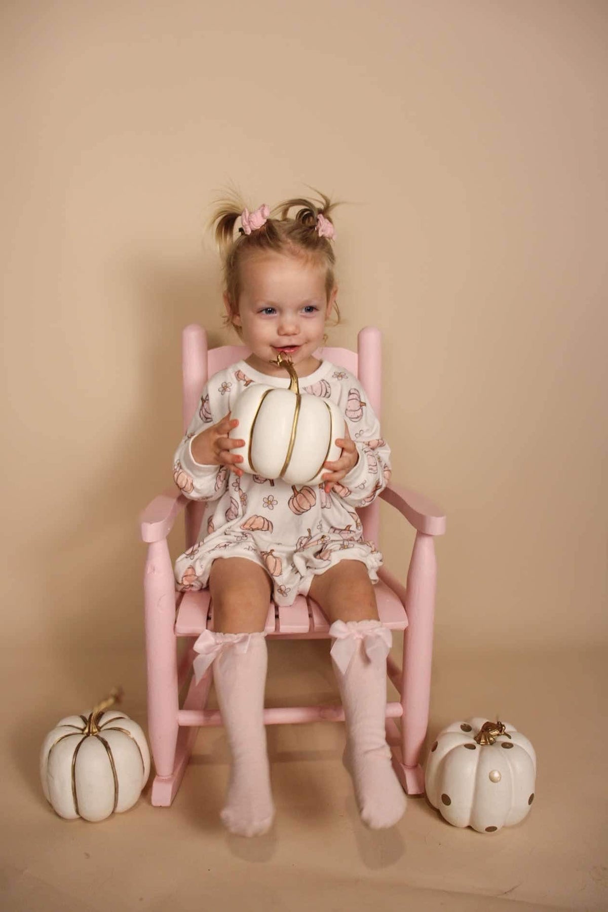 Pastel Pumpkins Bamboo Bubble Romper - Shop Avnu