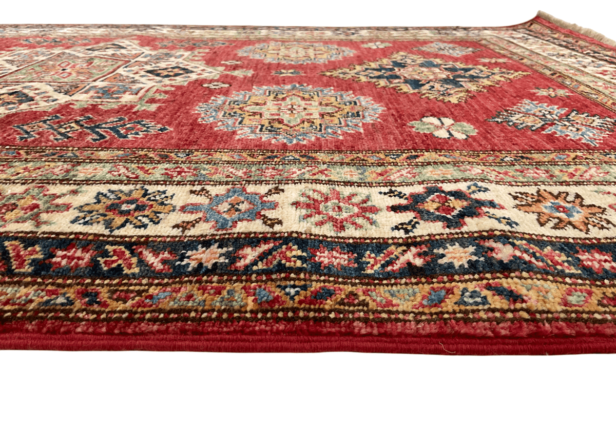 Super Kazak (3'11"x6'02") red/ivory
