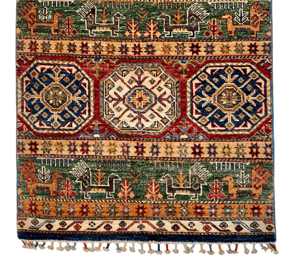 Khurjeen 2'08"x14'10" multicolor