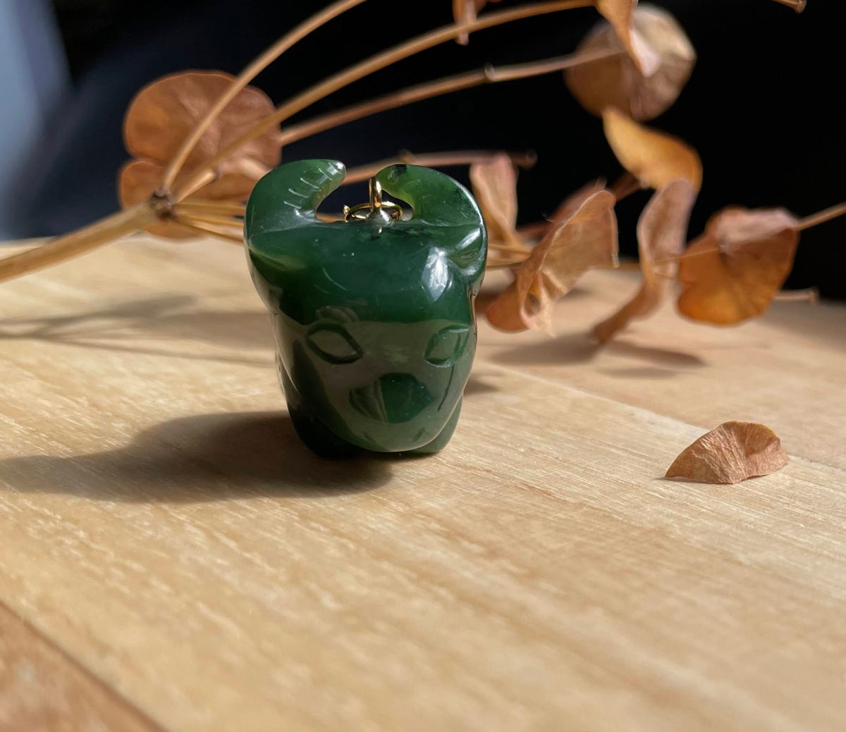 Jade Ox Cartoon Charm, 1" - Shop Avnu
