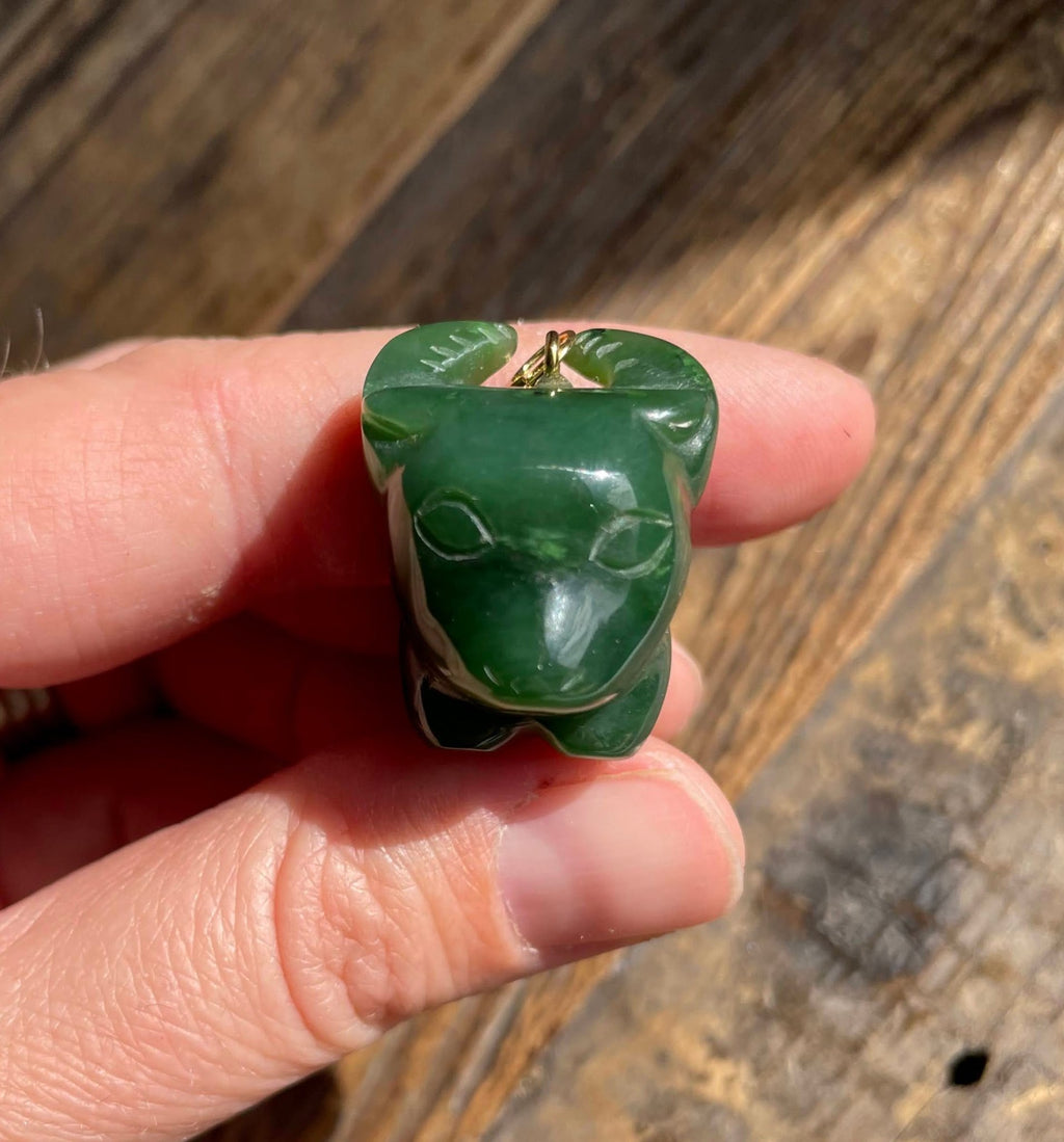 Jade Ox Cartoon Charm, 1" - Shop Avnu