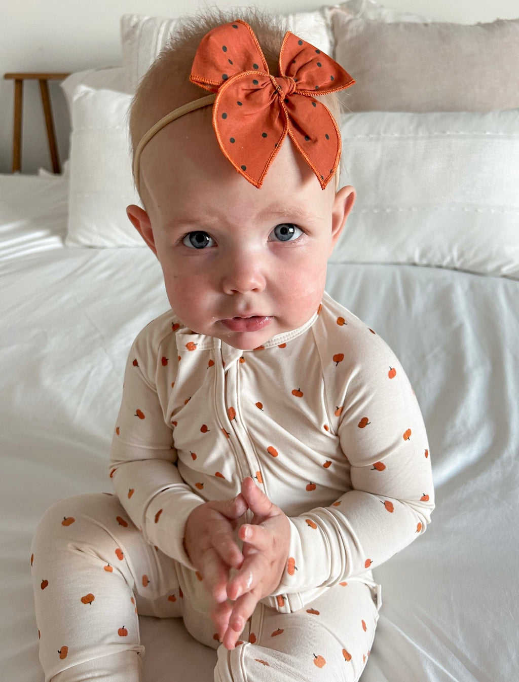 Little Pumpkin Bamboo Zippy Romper - Shop Avnu