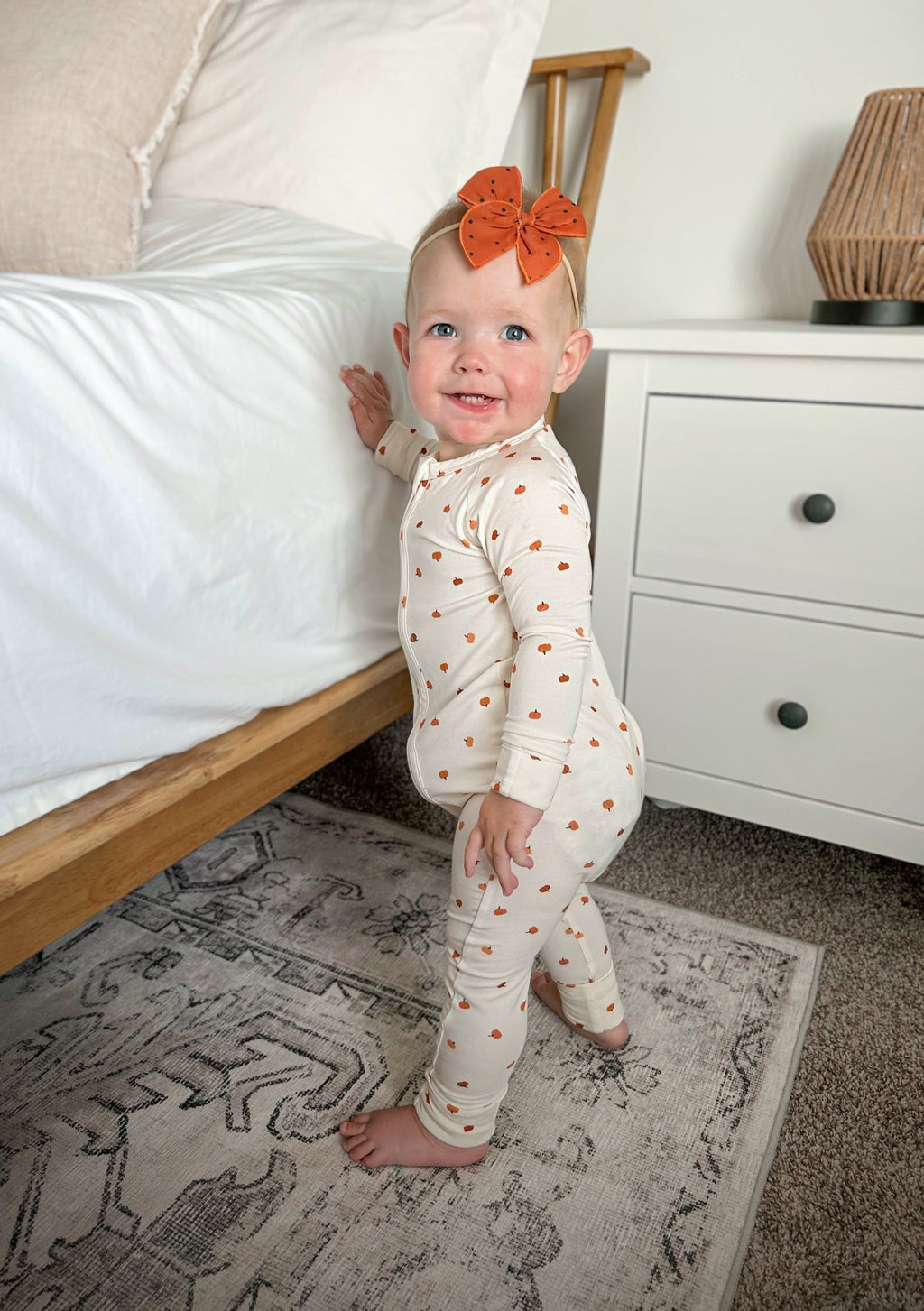 Little Pumpkin Bamboo Zippy Romper - Shop Avnu