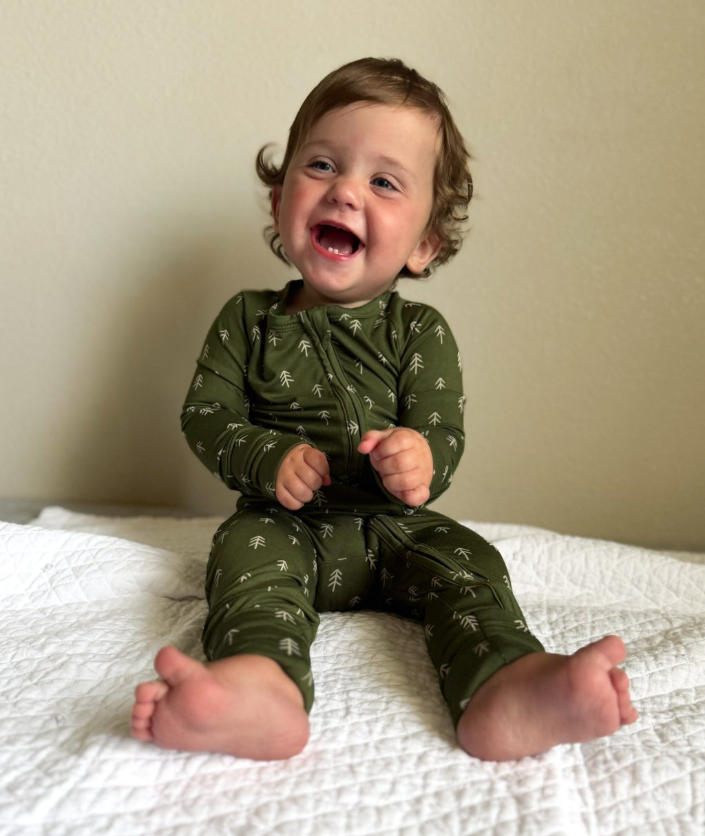 Christmas Tree Bamboo Pajamas - Zippy - Shop Avnu