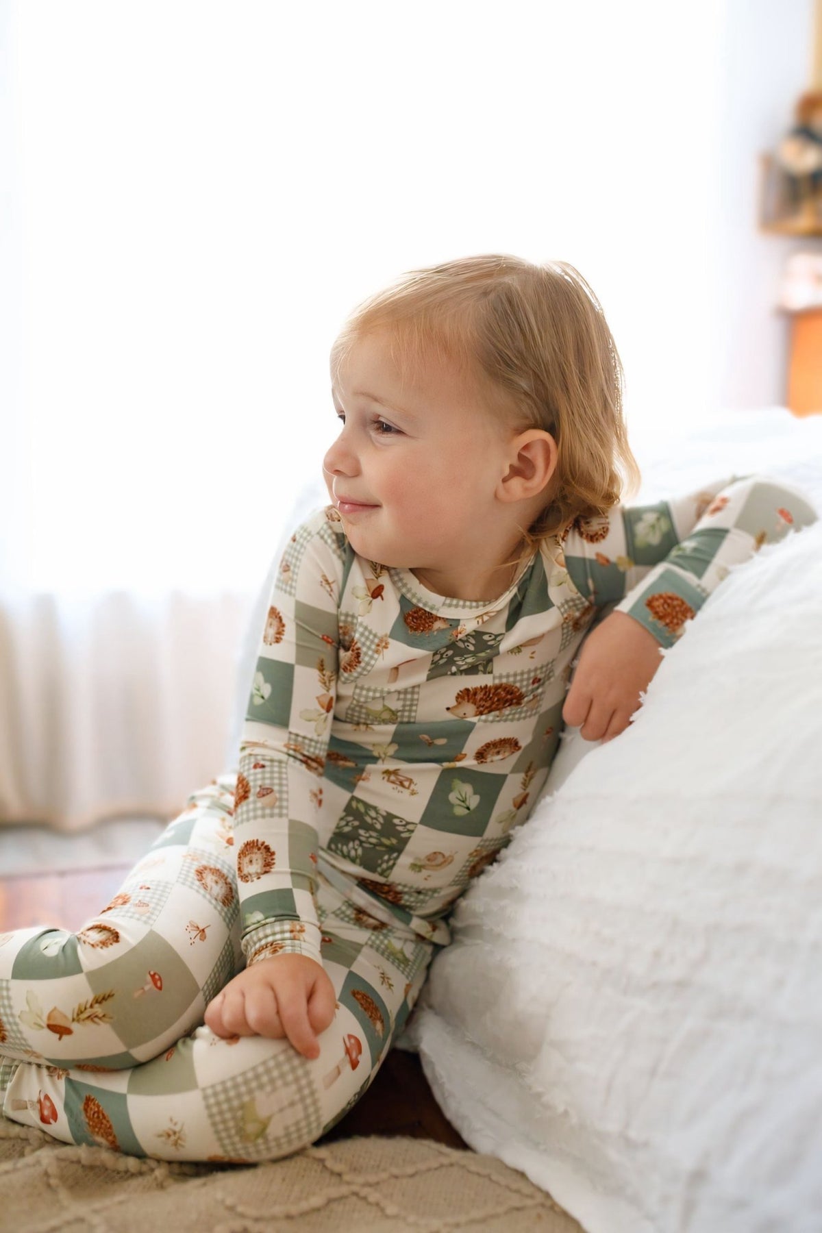 Harvest Hedgehogs 2pc Bamboo Pajamas - Shop Avnu