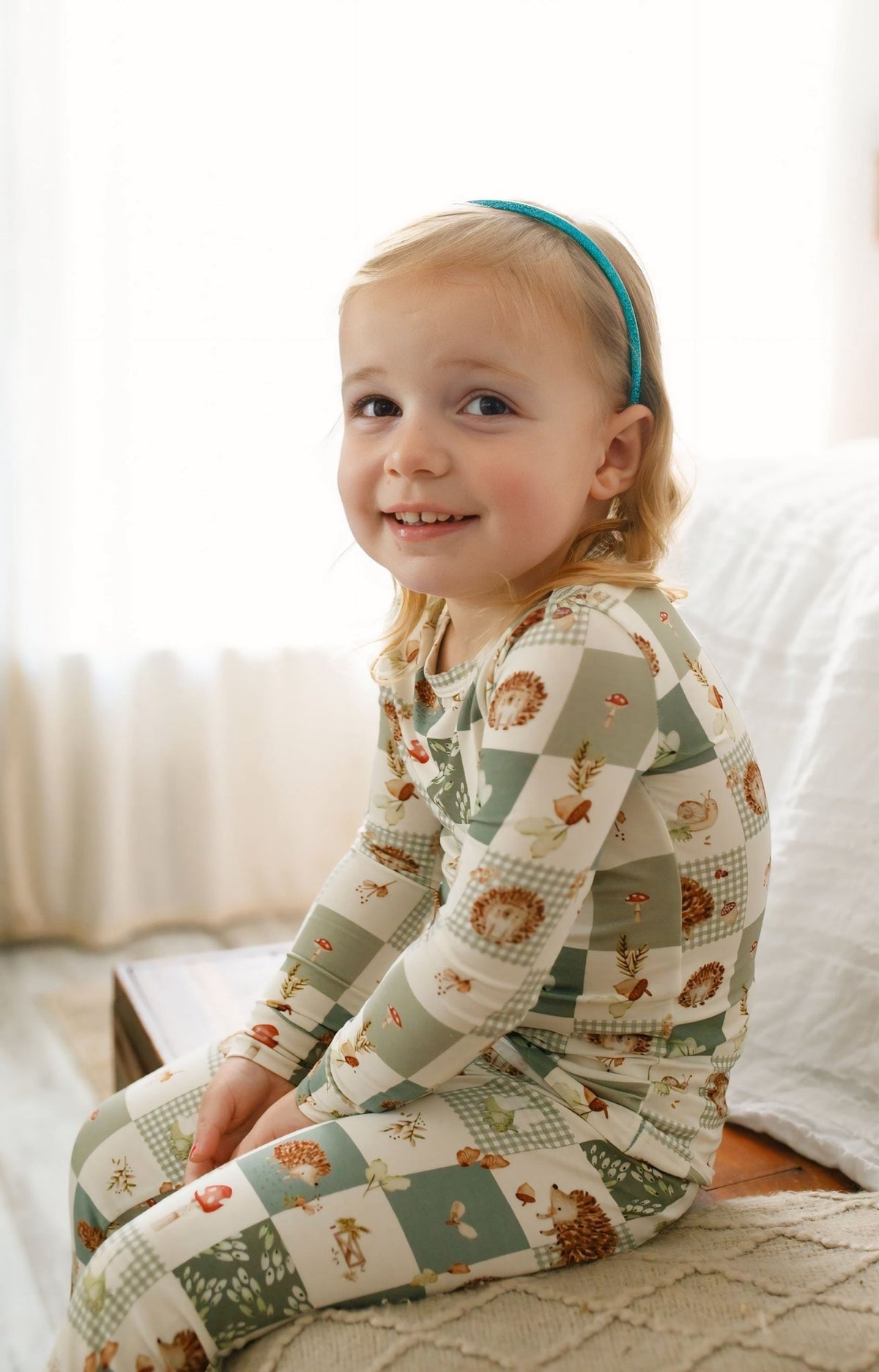 Harvest Hedgehogs 2pc Bamboo Pajamas - Shop Avnu