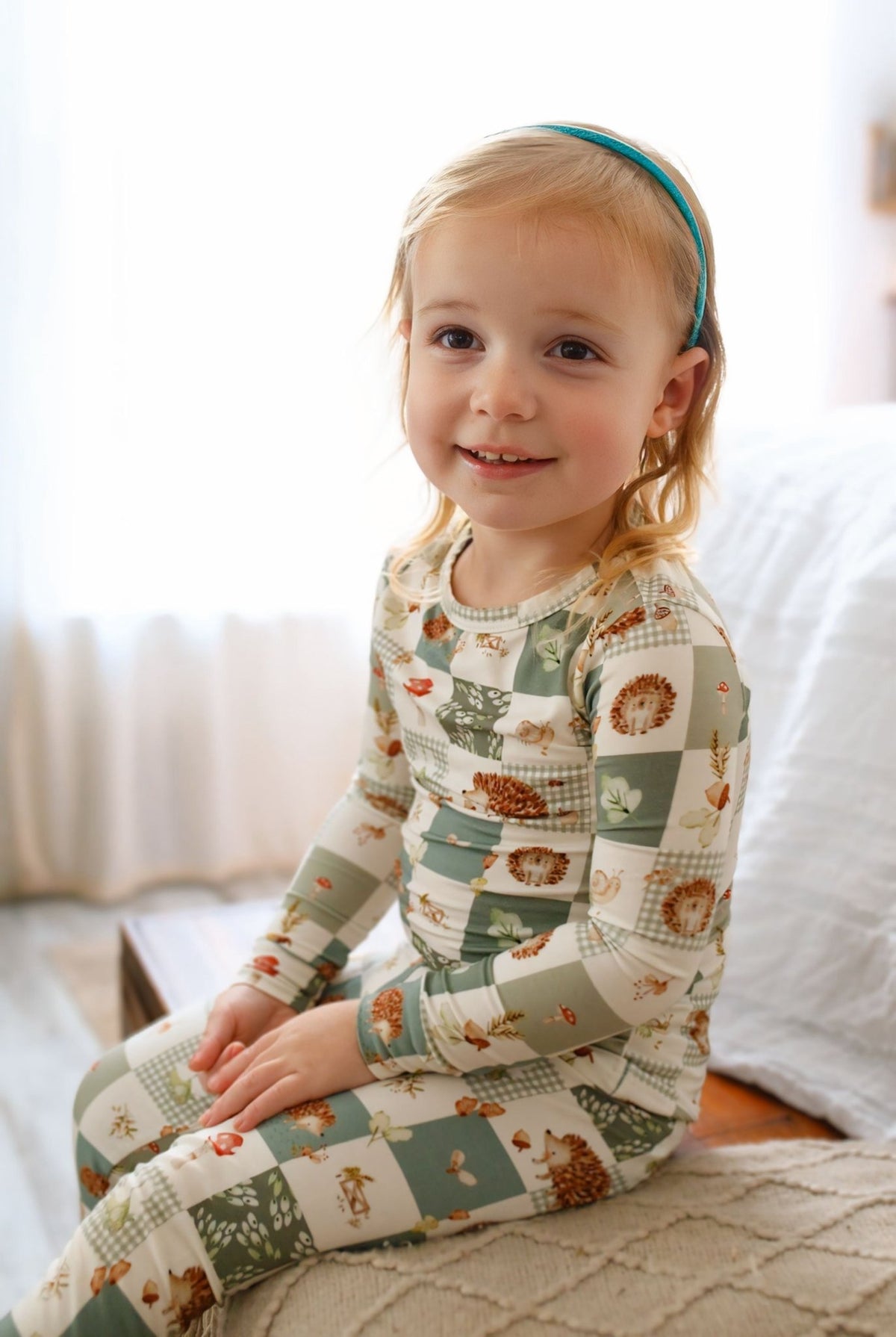 Harvest Hedgehogs 2pc Bamboo Pajamas - Shop Avnu