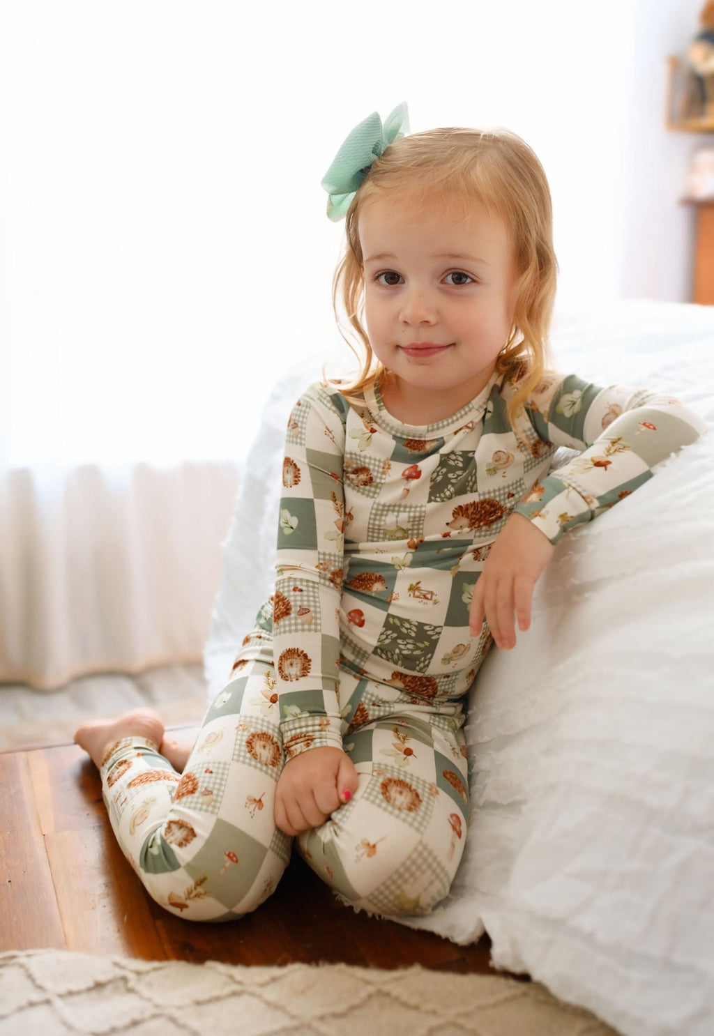 Harvest Hedgehogs 2pc Bamboo Pajamas - Shop Avnu