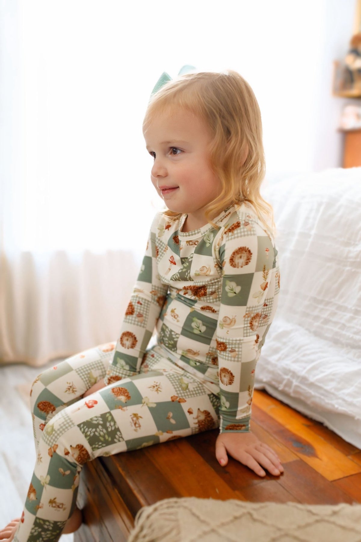 Harvest Hedgehogs 2pc Bamboo Pajamas - Shop Avnu