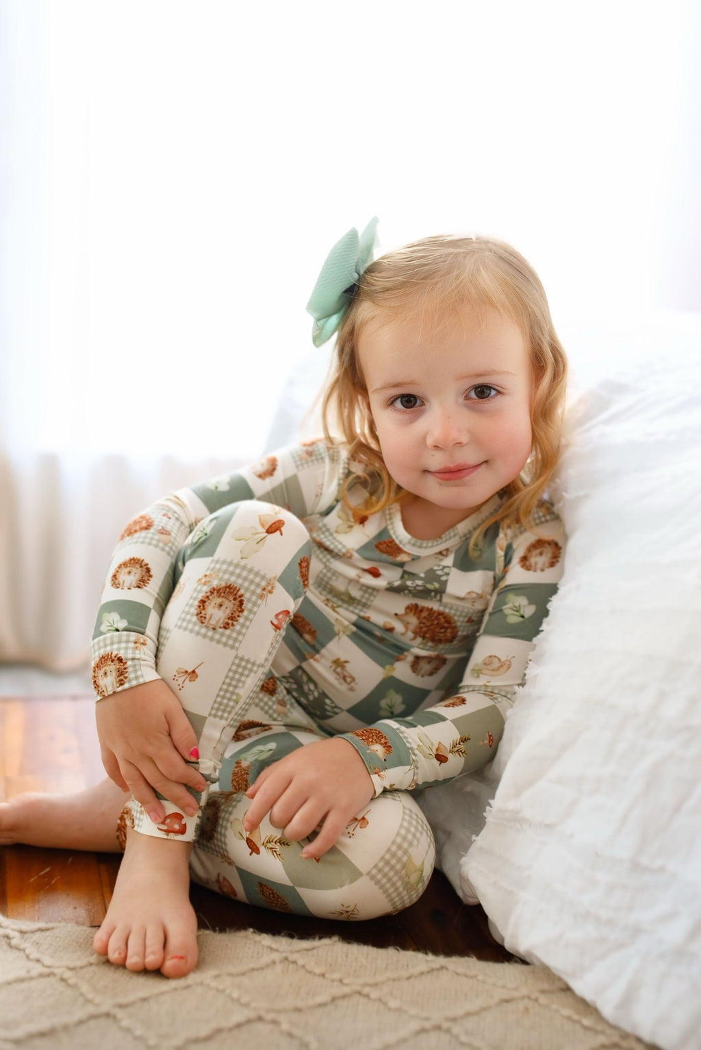 Harvest Hedgehogs 2pc Bamboo Pajamas - Shop Avnu